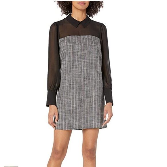 BCBGeneration Dresses & Skirts - BCBGeneration Pinstripe Shirt Shift Collar Dress